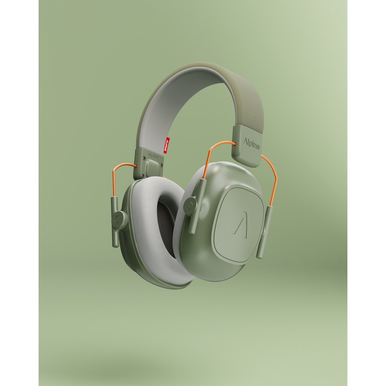 Alpine Muffy Kids over-ear hearing protection in green