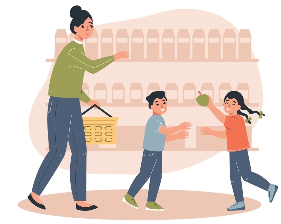 Hyperactive,Child,Set,With,Adhd,Symbols,Flat,Isolated,Vector,Illustration