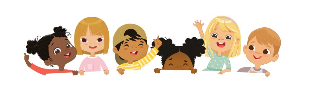 Happy,Multicultural,Children,Hold,A,Blank,Poster.,Template,For,Advertising