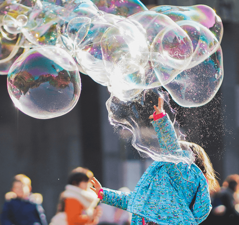 Sensory Processing Sensory Diet Girl with Bubbles